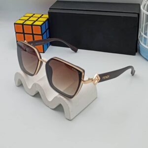Fendi Oversized Square Gradient Sunglasses – Brown Lens