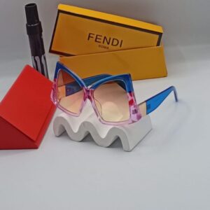 Fendi Roma Oversized Multicolor Square Sunglasses